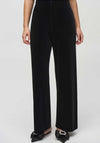 Joseph Ribkoff Velvet Wide Leg Trousers, Black