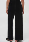 Joseph Ribkoff Velvet Wide Leg Trousers, Black