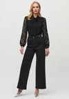 Joseph Ribkoff Wide Leg Jeans, Black