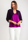 Joseph Ribkoff Jersey Bolero Jacket, Deep Purple