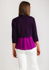 Joseph Ribkoff Jersey Bolero Jacket, Deep Purple