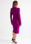 Joseph Ribkoff Ruched Pencil Midi Dress, Purple