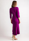 Joseph Ribkoff V Neck Fishtail Midi Dress, Empress Purple