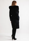 Joseph Ribkoff Faux Fur Hooded Coat, Black