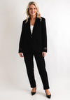 Joseph Ribkoff Embellished Mesh Panel Blazer, Black