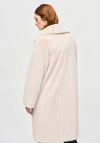 Joseph Ribkoff Faux Fur Coat, Cream