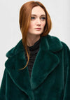 Joseph Ribkoff Faux Fur Coat, Absolute Green