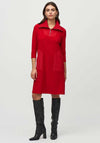 Joseph Ribkoff Half Zip Jersey Dress, Lipstick Red