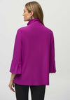 Joseph Ribkoff Shirred Collar Jersey Jacket, Purple