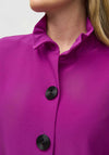 Joseph Ribkoff Shirred Collar Jersey Jacket, Purple