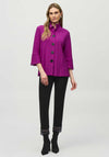 Joseph Ribkoff Shirred Collar Jersey Jacket, Purple