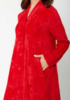 Joseph Ribkoff Faux Fur Long Jacket, Lipstick Red