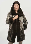 Joseph Ribkoff Reversible Faux Fur Coat, Brown