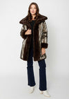 Joseph Ribkoff Reversible Faux Fur Coat, Brown