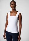 Joseph Ribkoff Square Neck Tank Top, White