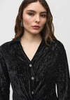 Joseph Ribkoff Velvet Ribbed Blouse, Black