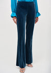 Joseph Ribkoff Velvet Flared Trousers, Blue