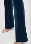 Joseph Ribkoff Velvet Flared Trousers, Blue