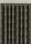 Joules Chamomile Readymade Blackout Lined Eyelet Curtains 90”x90”, Olive