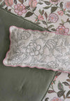 Joules Juliette Rice Stitch Cushion 30x60cm, Crème