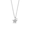 Absolute Diamante Star Charms Necklace, Silver