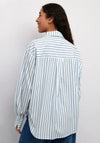 Kaffe Striped Long Sleeve Shirt, Blue