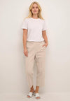 KAFFE Kasakura Cropped Trousers, Antique White