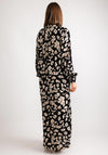 Kaffe Beathe Leopard Maxi Shirt Dress, Black