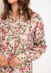 KAFFE Johanna Dip Hem Floral Blouse, Red Petit Fleur