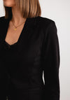 Kaffe Jenny Single Button Fitted Blazer, Black