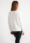 Kaffe Malene V Neck Cardigan, White Chalk