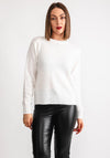 Kaffe Malene Open Back Knit Jumper, Chalk White