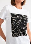 Kaffe Sandra Floral Graphic T-Shirt, White