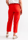 KAFFE Kasakura Cropped Trousers, Fiery Red