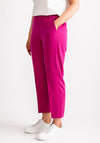 Kaffe Askura Tapered Cropped Trousers, Fuchsia Pink