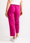 Kaffe Askura Tapered Cropped Trousers, Fuchsia Pink