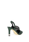 Kate Appleby Wishaw Shimmering Multi Strap Heeled Shoes, Emerald Sparkle