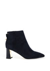 Kate Appleby Barnes Stud Detail Heeled Ankle Boots, Navy