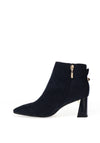 Kate Appleby Barnes Stud Detail Heeled Ankle Boots, Navy