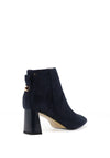 Kate Appleby Barnes Stud Detail Heeled Ankle Boots, Navy