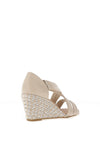 Kate Appleby Lerwick Wedged Sandals, Creme Twist