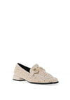 Kate Appleby Peniston Studded Buckled Loafers, Cream