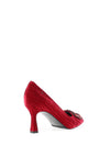 Kate Appleby Tawtan Velvet Embellished Heels, Red