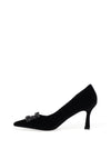 Kate Appleby Tawtan Velvet Embellished Heels, Black