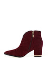 Kate Appleby Tynan Embellished Heeled Ankle Boots, Wine