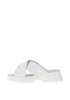 Kate Appleby Wembley Faux Leather Quilted Slide, Snow White