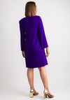 Kate Cooper Gold Trim Shift Dress, Purple