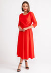 Kate Cooper Belted A-Line Dress, Red