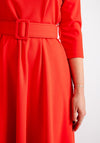 Kate Cooper Belted A-Line Dress, Red