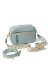 Katie Loxton Hallie Geo Strap Crossbody Bag, Duck Egg Blue